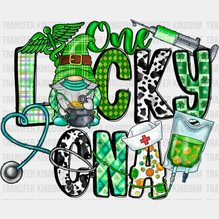 One Lucky CNA St. Patrick's Day Design - DTF heat transfer
