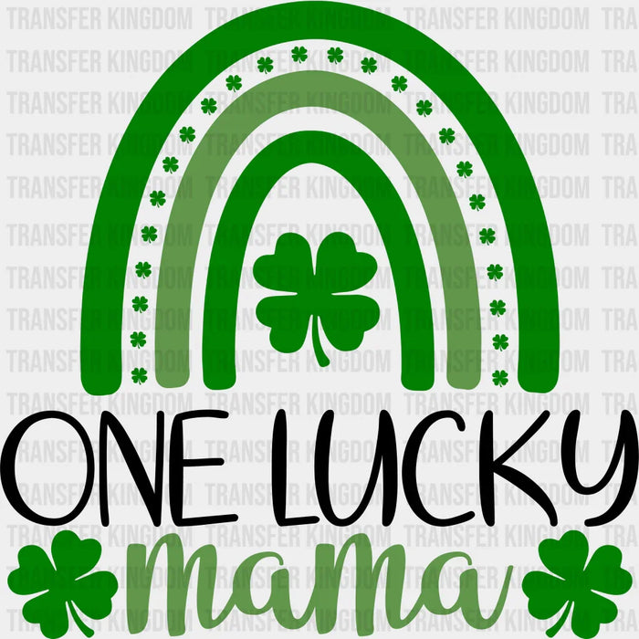 One Lucky Mama Shamrock St. Patrick's Day Design - DTF heat transfer