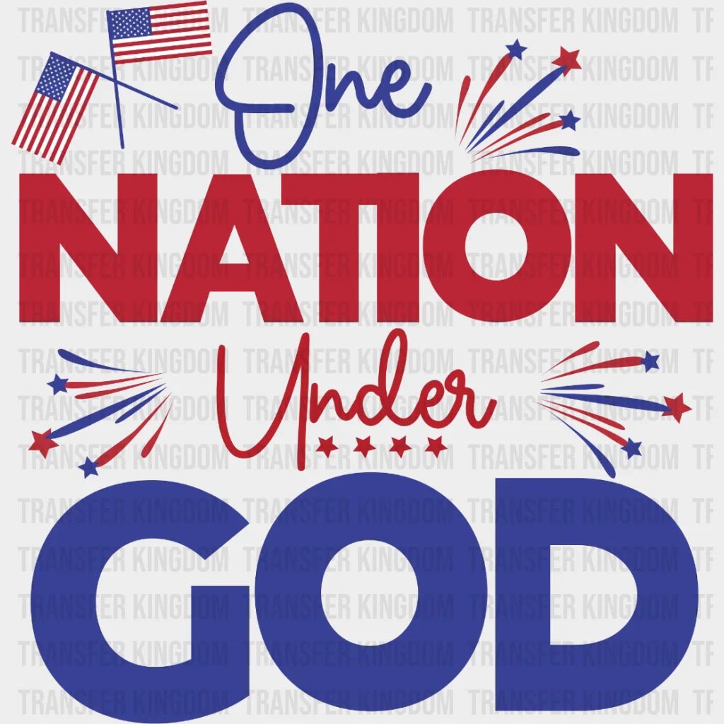 One Nation Under God Dtf Transfer
