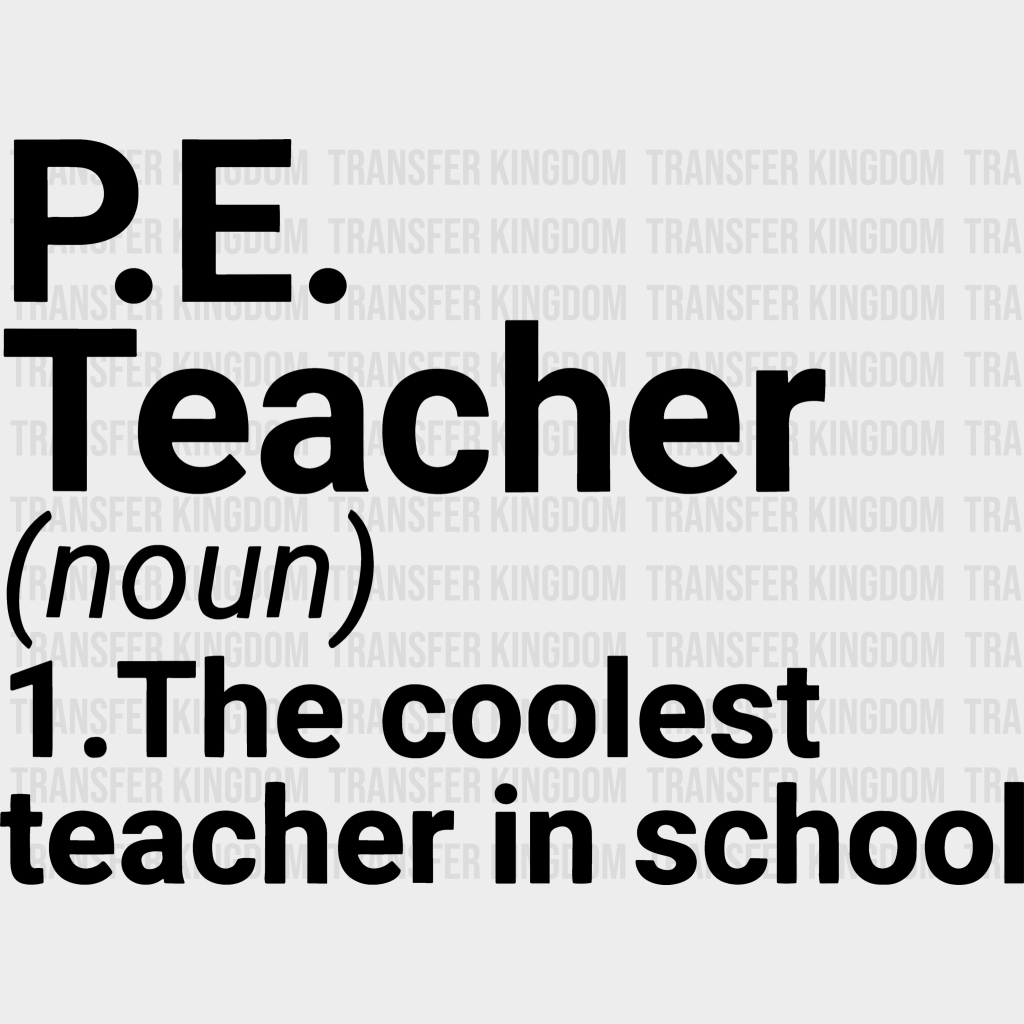 P.E Teacher 100 Days Of School Design - DTF heat transfer - Transfer Kingdom