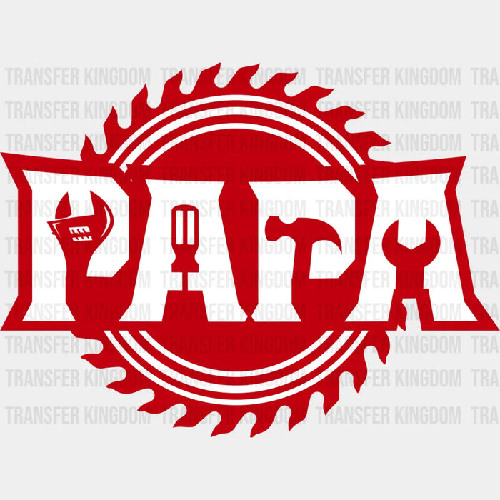PAPA Red Design - Father's Day DTF heat transfer