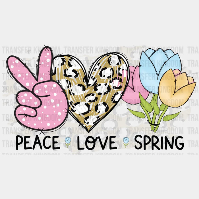 Peace Love Spring Easter Design - DTF heat transfer