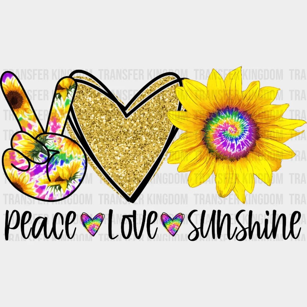 Peace Love Sunshine Mom - Cute Mom - Funny Mom - Design - DTF heat transfer - Transfer Kingdom