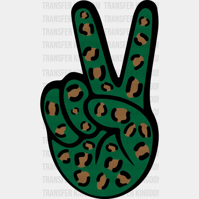 Peace Sign St. Patrick's Day Design - DTF heat transfer