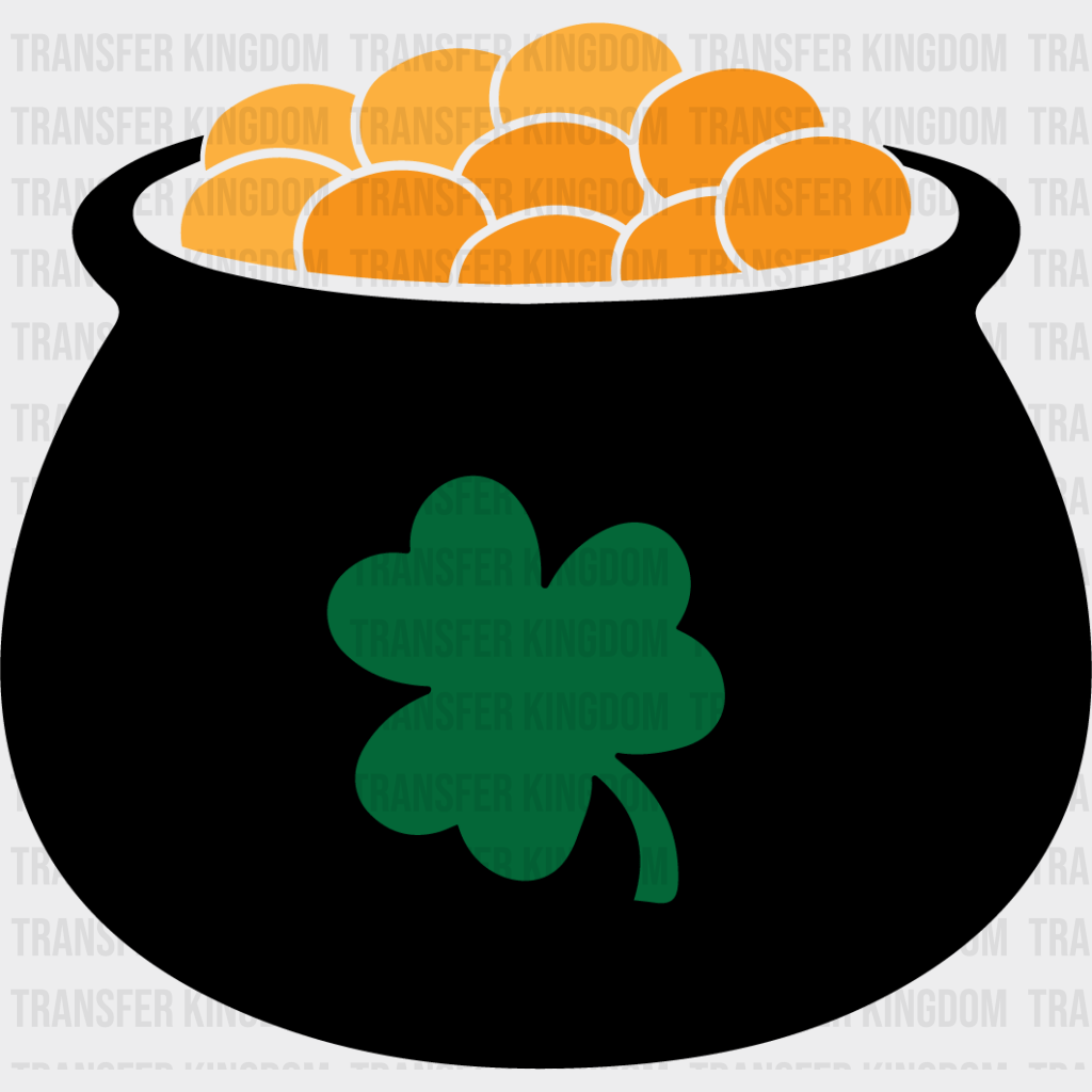 Pot Of Gold St. Patrick's Day Design - DTF heat transfer - Transfer Kingdom