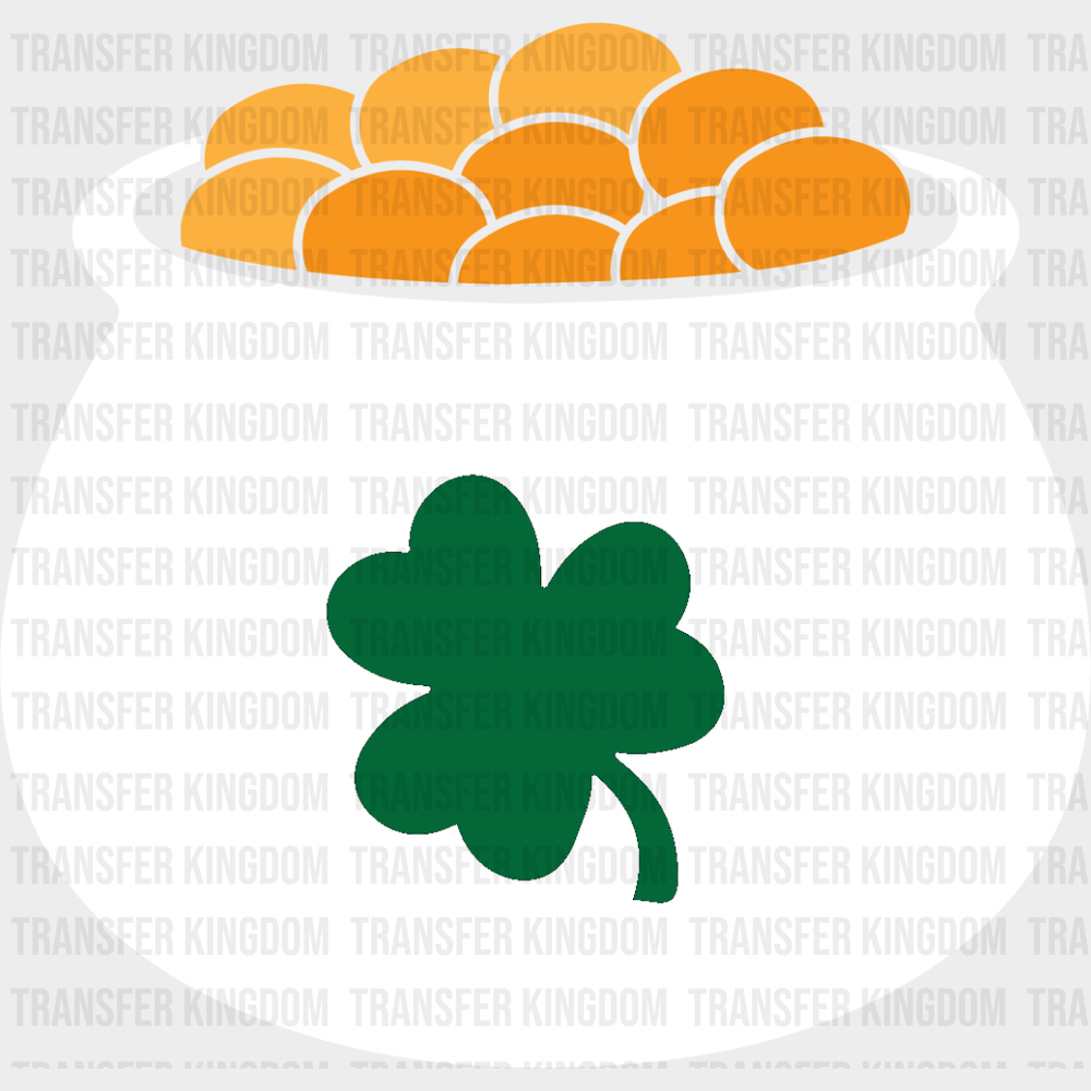 Pot Of Gold St. Patrick's Day Design - DTF heat transfer - Transfer Kingdom