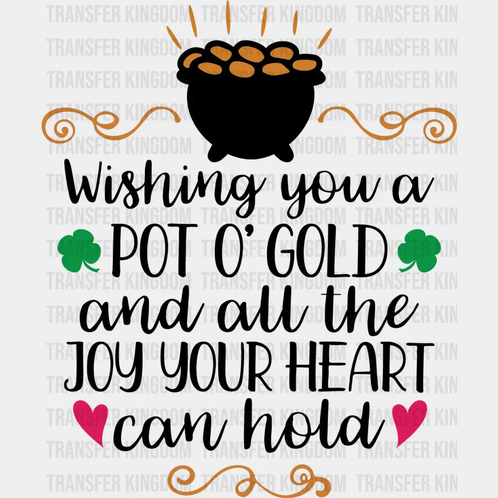 Pot'O Gold St. Patrick's Day Design - DTF heat transfer - Transfer Kingdom
