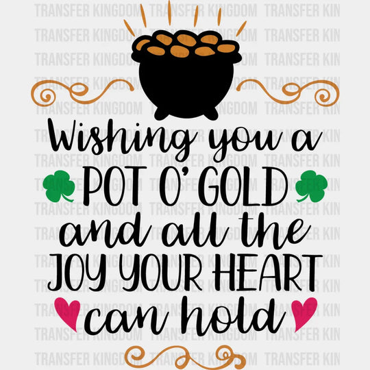 Pot'O Gold St. Patrick's Day Design - DTF heat transfer - Transfer Kingdom