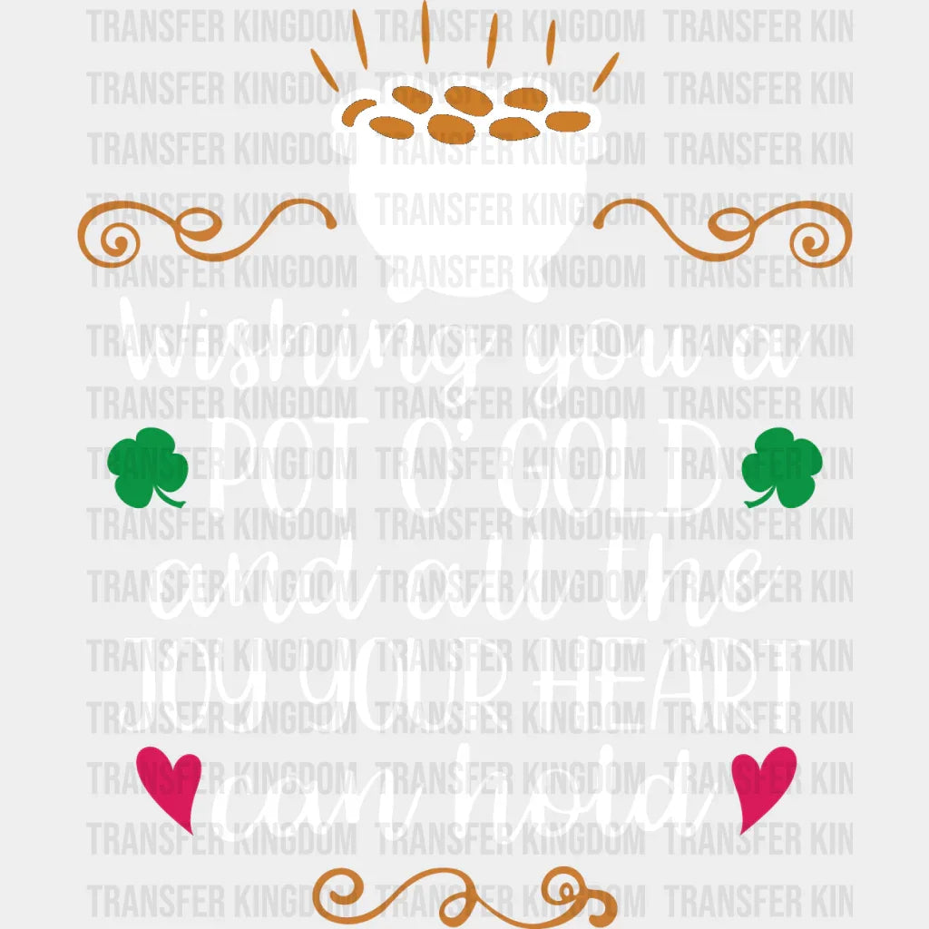 Pot'O Gold St. Patrick's Day Design - DTF heat transfer - Transfer Kingdom