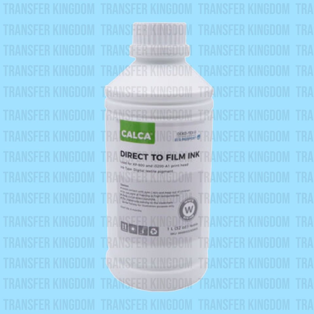 Premium Dtf Ink White / Calca Brand Water-Based Ink For Epson Printheads - 32 Oz Bottle Of 1L