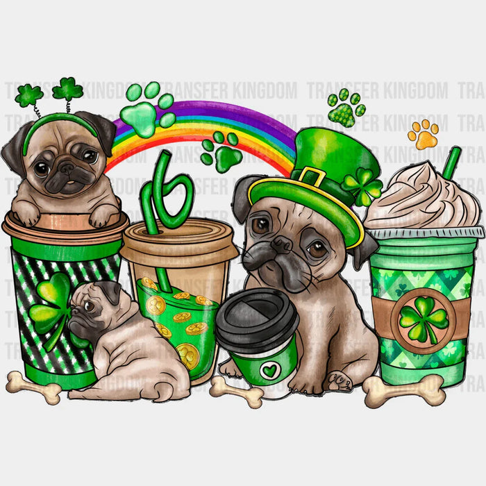 Pug St. Patrick's Day Design - DTF heat transfer