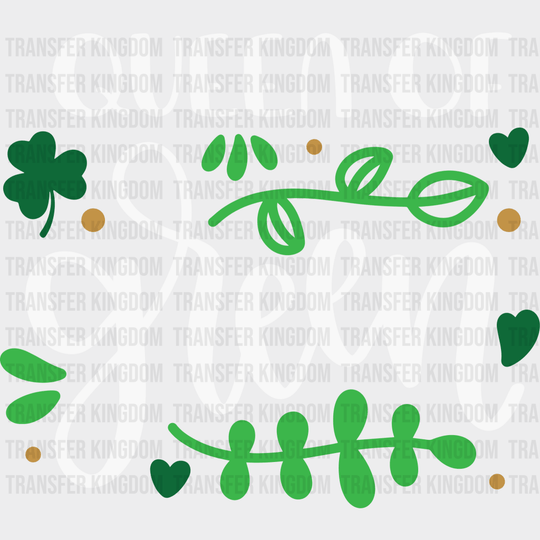 Queen Of Irish St. Patrick's Day Design - DTF heat transfer - Transfer Kingdom