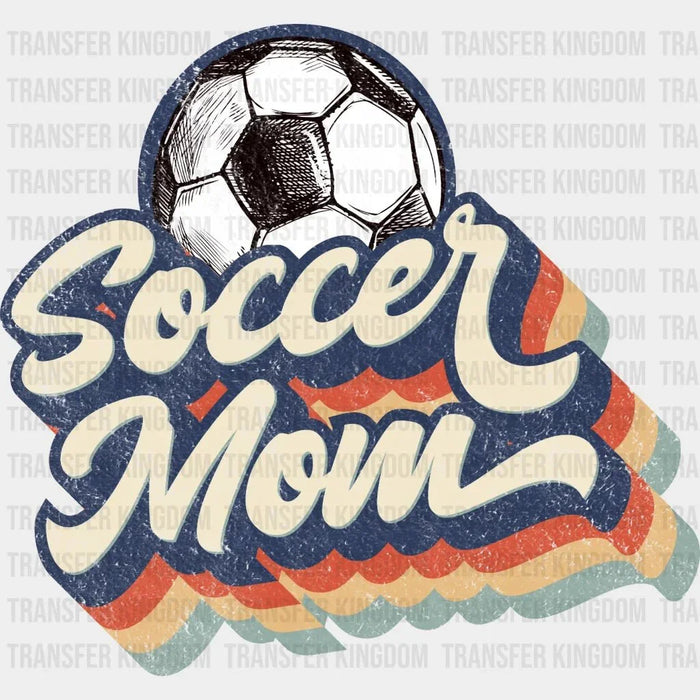Retro Soccer Mom - Mother's Day - Sports Fan - Soccer Lover Mom - Design - DTF heat transfer
