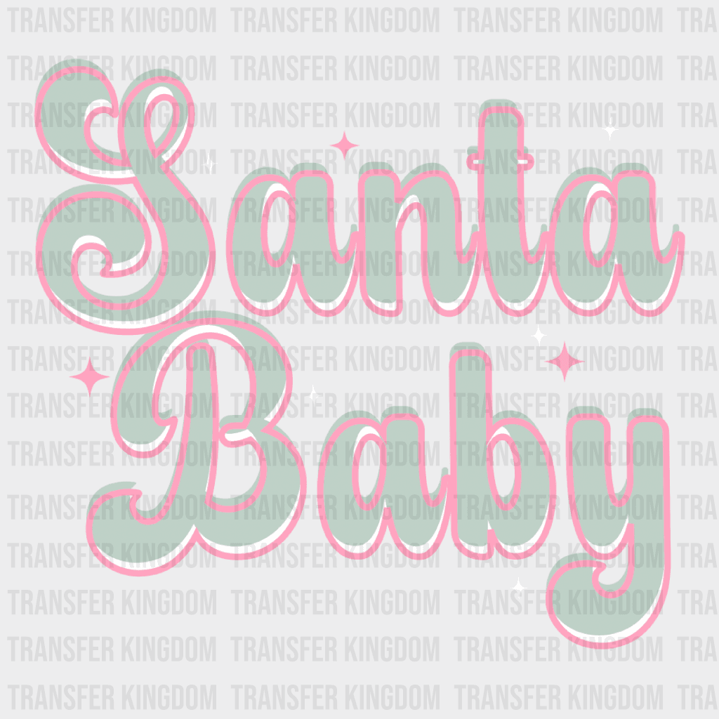 Santa Baby Christmas Design - Dtf Heat Transfer