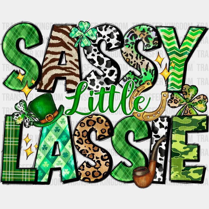 Hat Sassy Little Lassie St. Patrick's Day Design - DTF heat transfer