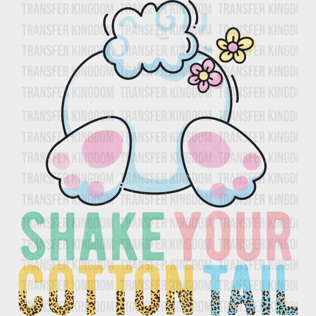 Shake Your Cotton Tail Easter Design - DTF heat transfer - Transfer Kingdom