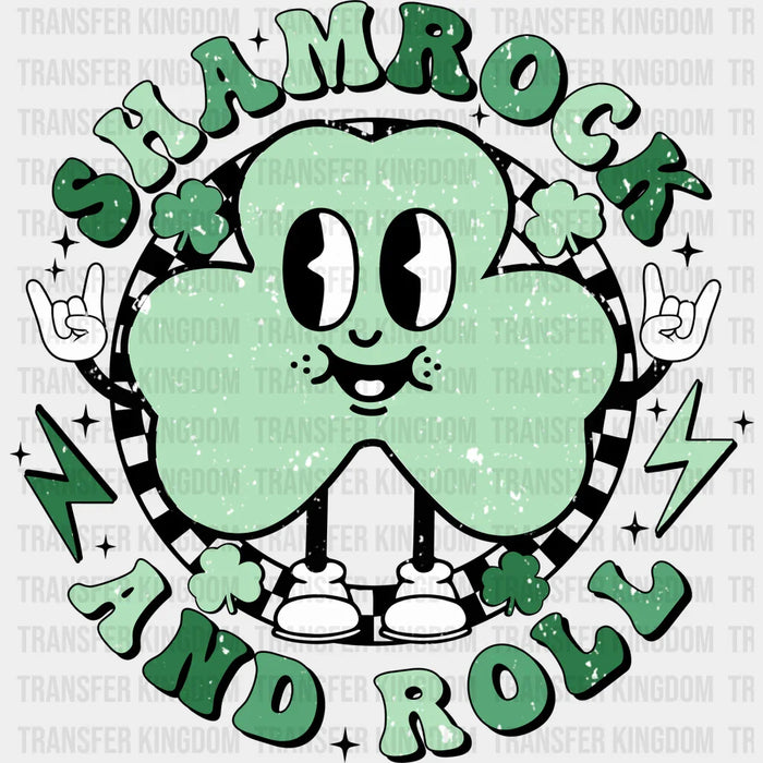Smile Shamrock And Roll St. Patrick's Day Design - DTF heat transfer