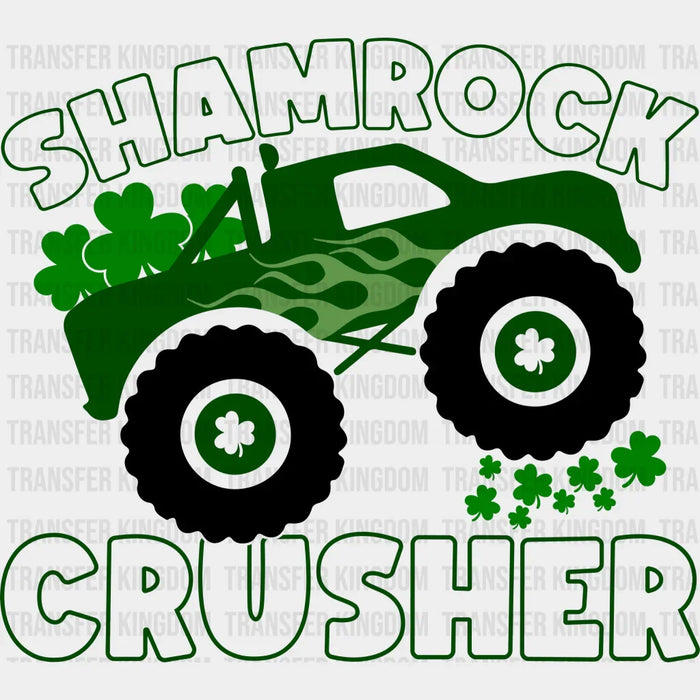 Shamrock Crusher With Turck St. Patrick's Day Design - DTF heat transfer