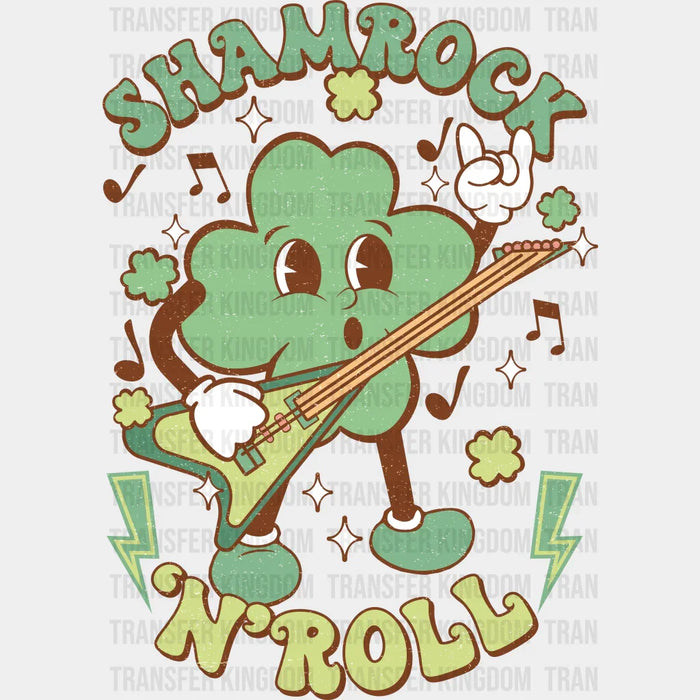 Shamrock 'N' Roll St. Patrick's Day Design - DTF heat transfer