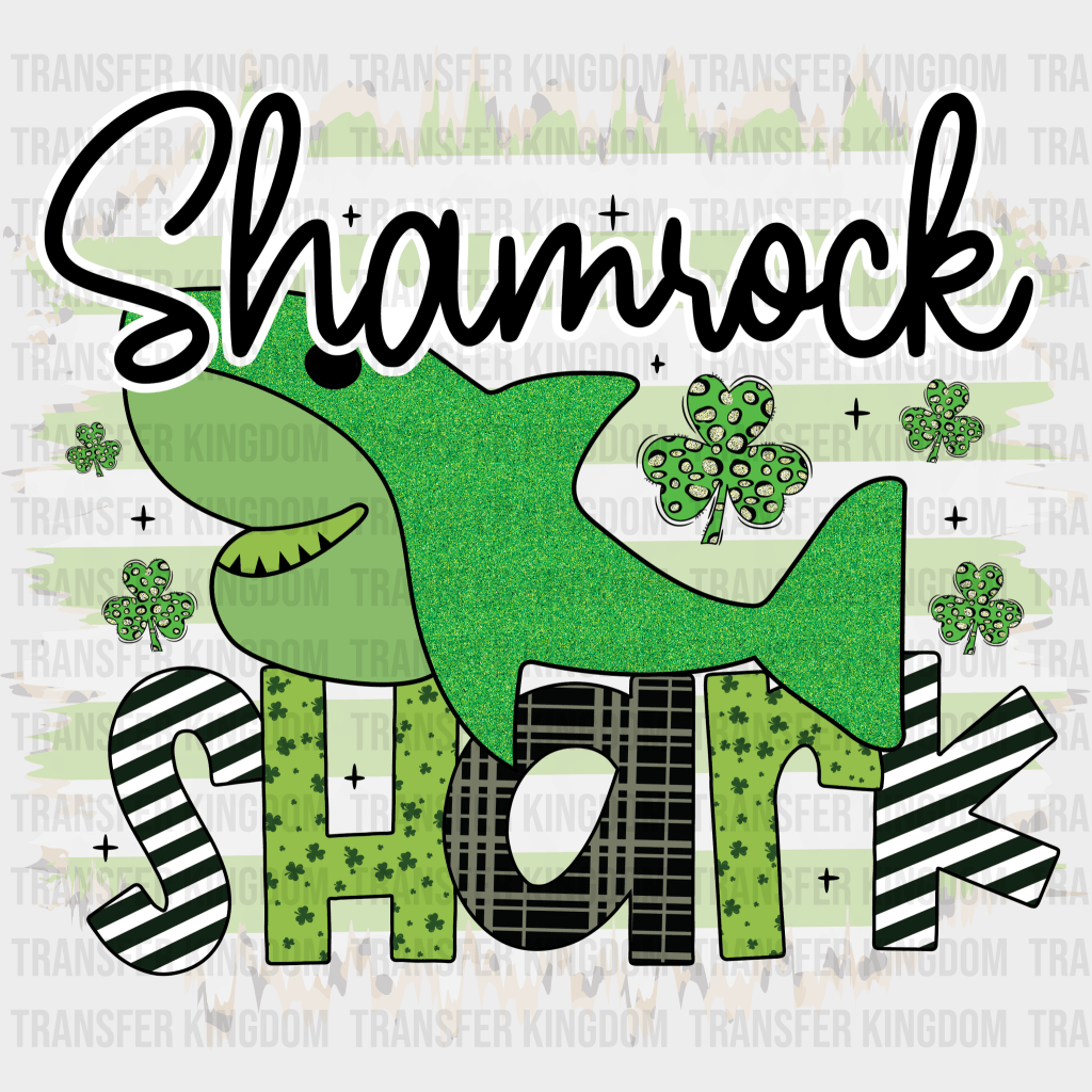 Shamrock Shark St. Patrick's Day Design - DTF heat transfer - Transfer Kingdom