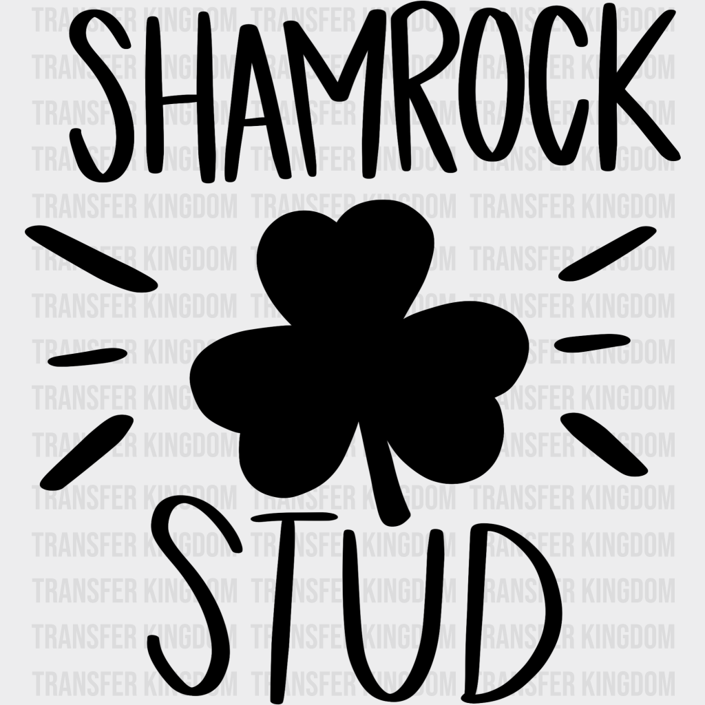 Shamrock Stud St. Patrick's Day Design - DTF heat transfer - Transfer Kingdom