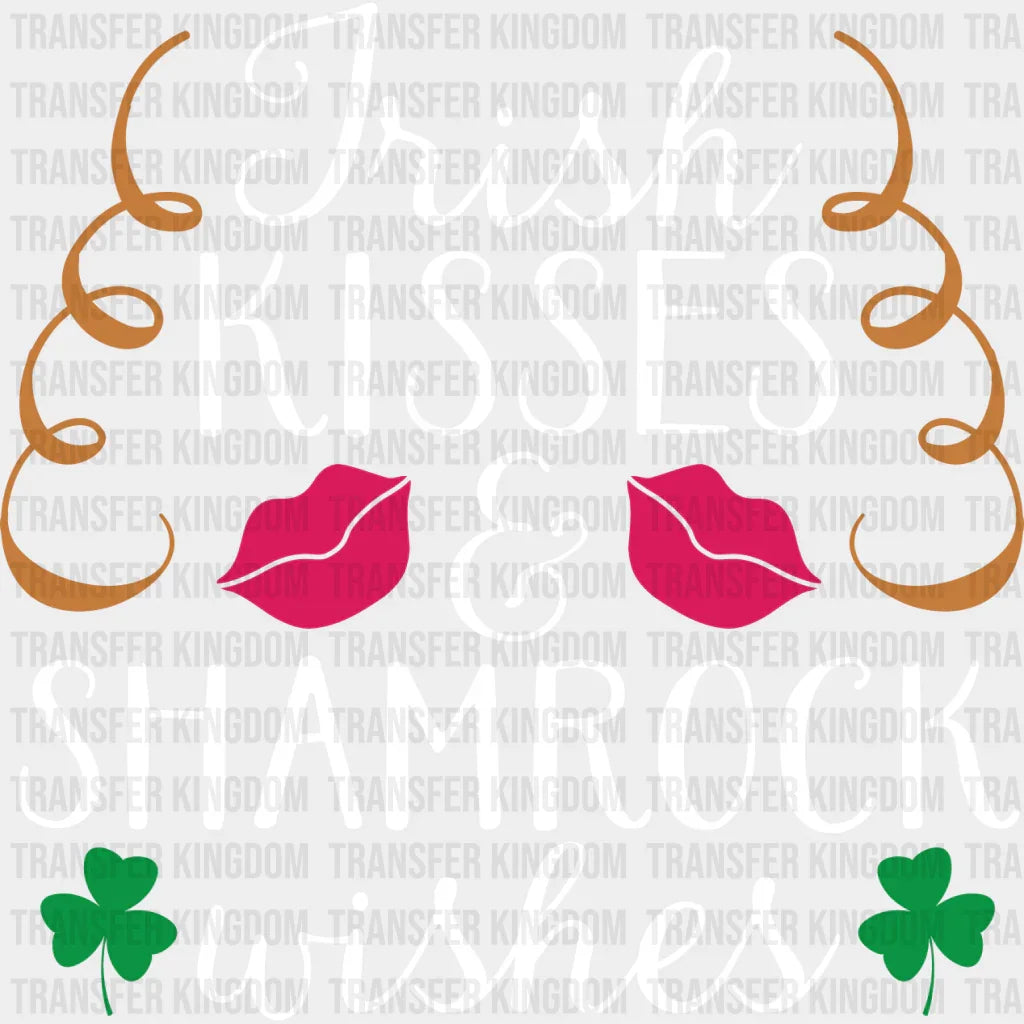 Shamrock Wishes St. Patrick's Day Design - DTF heat transfer - Transfer Kingdom