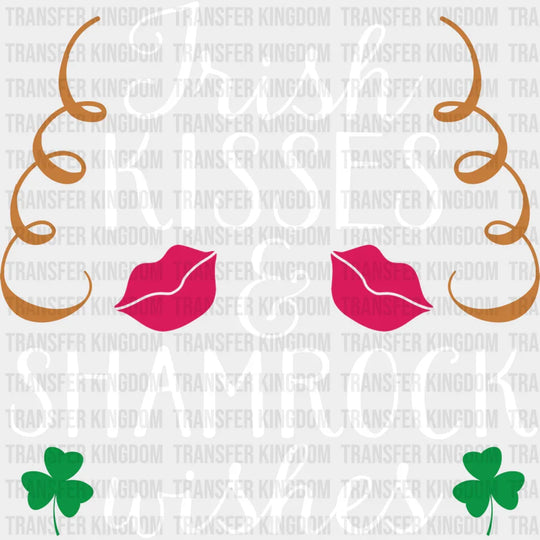 Shamrock Wishes St. Patrick's Day Design - DTF heat transfer - Transfer Kingdom