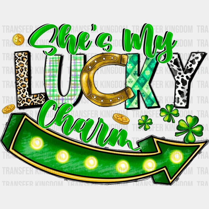 She's My Lucky Charm St. Patrick's Day Design - DTF heat transfer