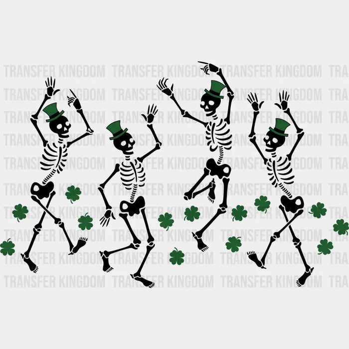 Skeletons St. Patrick's Day Design - DTF heat transfer