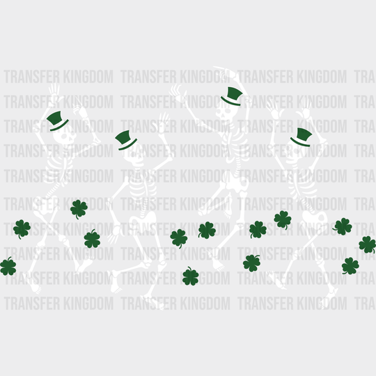 Skeletons St. Patrick's Day Design - DTF heat transfer - Transfer Kingdom