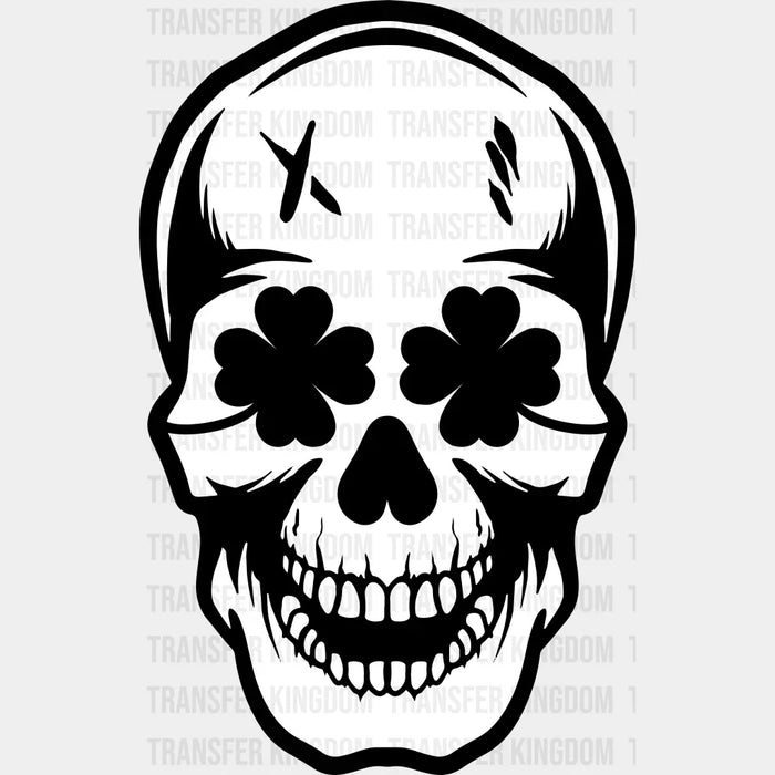 Skull Clover Eyes St. Patrick's Day Design - DTF heat transfer