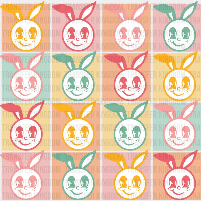 Smiley Bunnies Easter Design - DTF heat transfer