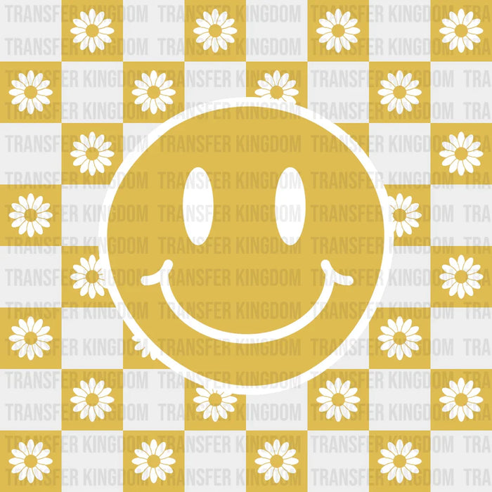 Smiley Flowers Spring Easter Design - DTF heat transfer