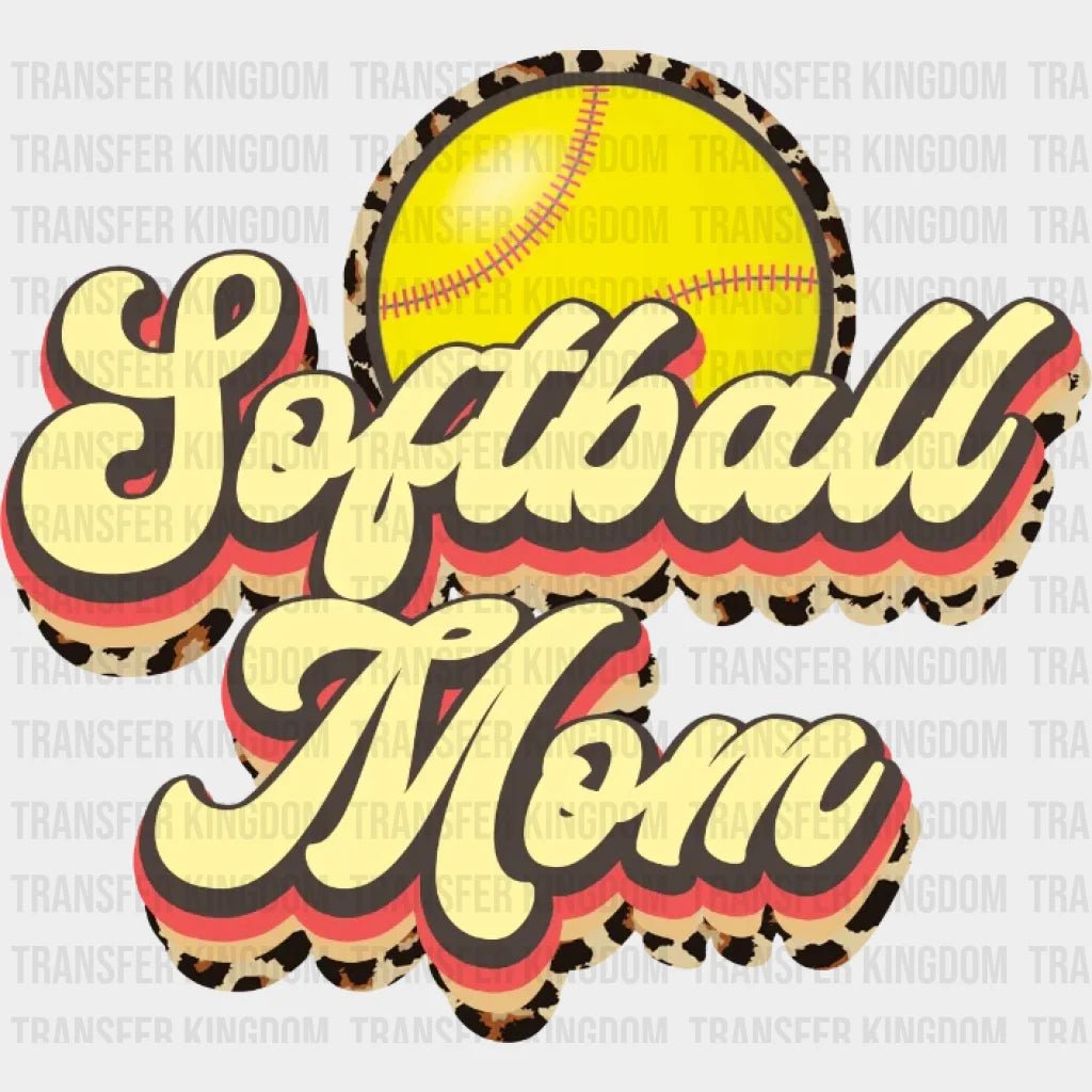 Softball Mom Leopard Dtf Transfer