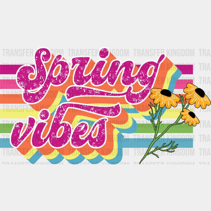 Spring Vibes Easter Design - DTF heat transfer