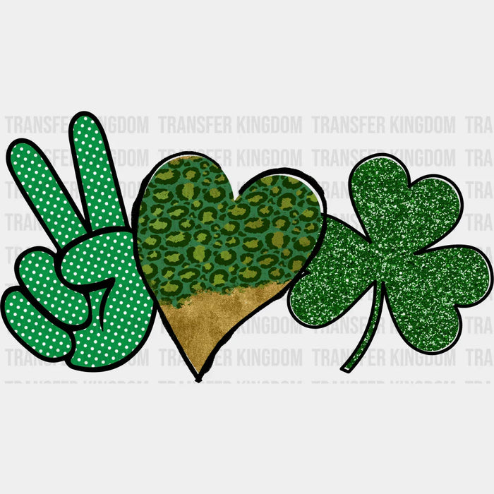 St. Patrick's Day Heart Design - St. Patrick's Day DTF heat transfer