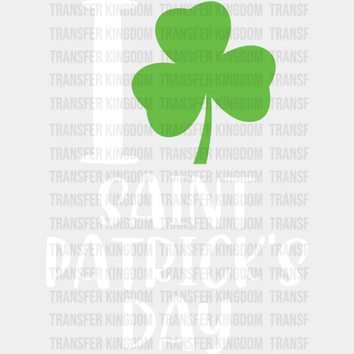 St. Patrick's Day Clover Light Color Design - DTF heat transfer