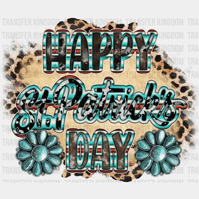 Happy Shamrock St. Patrick's Day Design - St. Patrick's Day DTF heat transfer