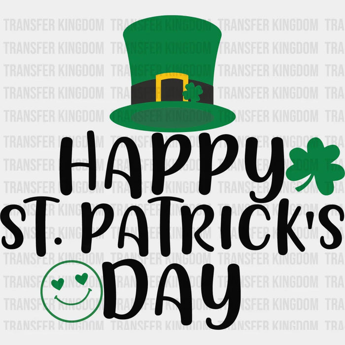 Happy Clover St. Patrick's Day Design - St. Patrick's Day DTF heat transfer