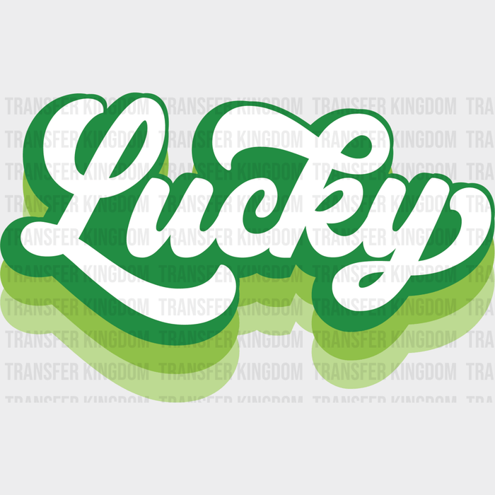 St. Patrick's Day Lucky Design - St. Patrick's Day DTF heat transfer