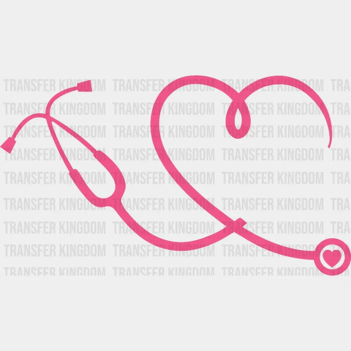 Stethoscope Heart - Essential Worker - Nurse Week - DTF heat transfer