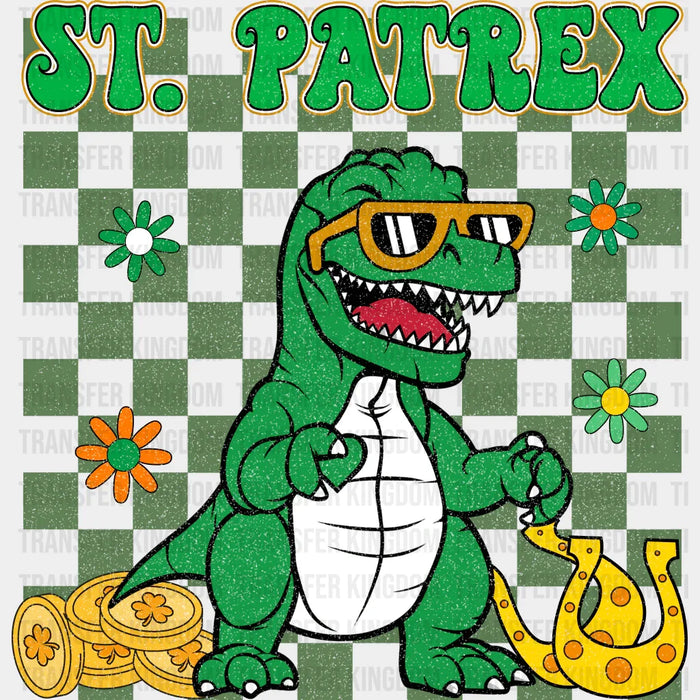 T-Rex St. Patrick's Day Design - DTF heat transfer