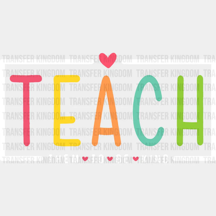 Teach 100 Days School Design - DTF heat transfer