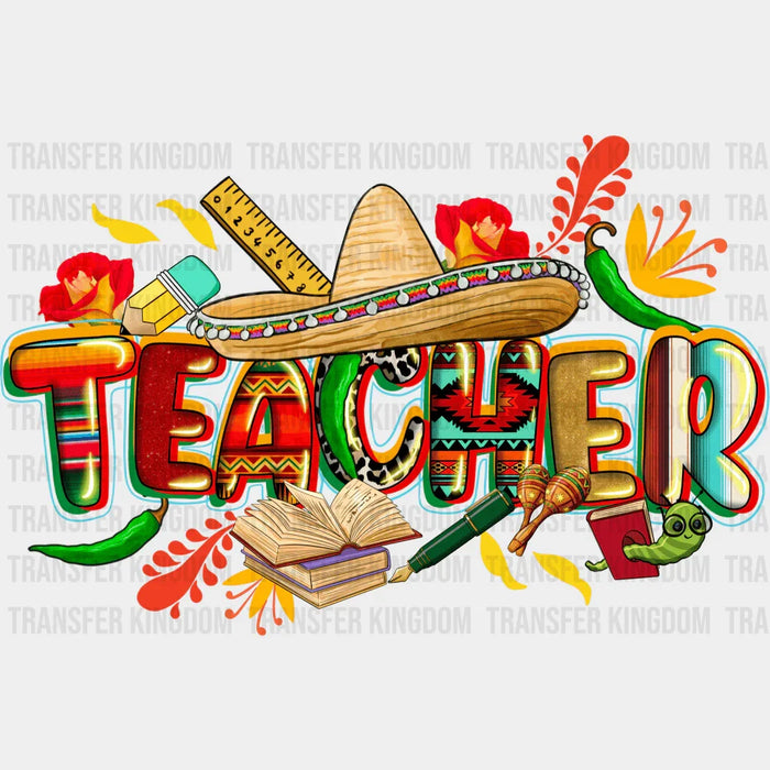 Teacher Design - Cinco De Mayo DTF heat transfer