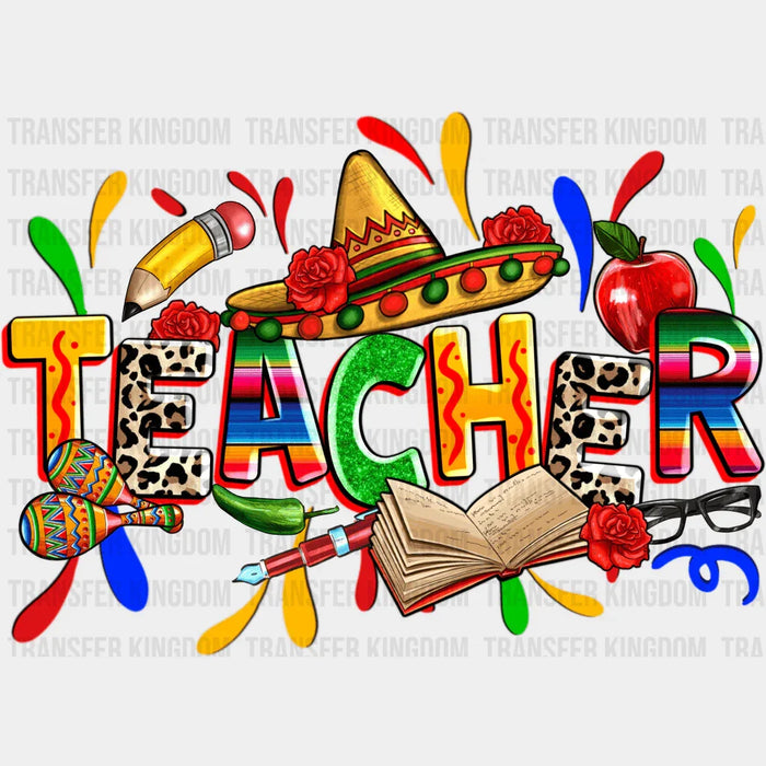 Teacher - Cinco De Mayo DTF heat transfer
