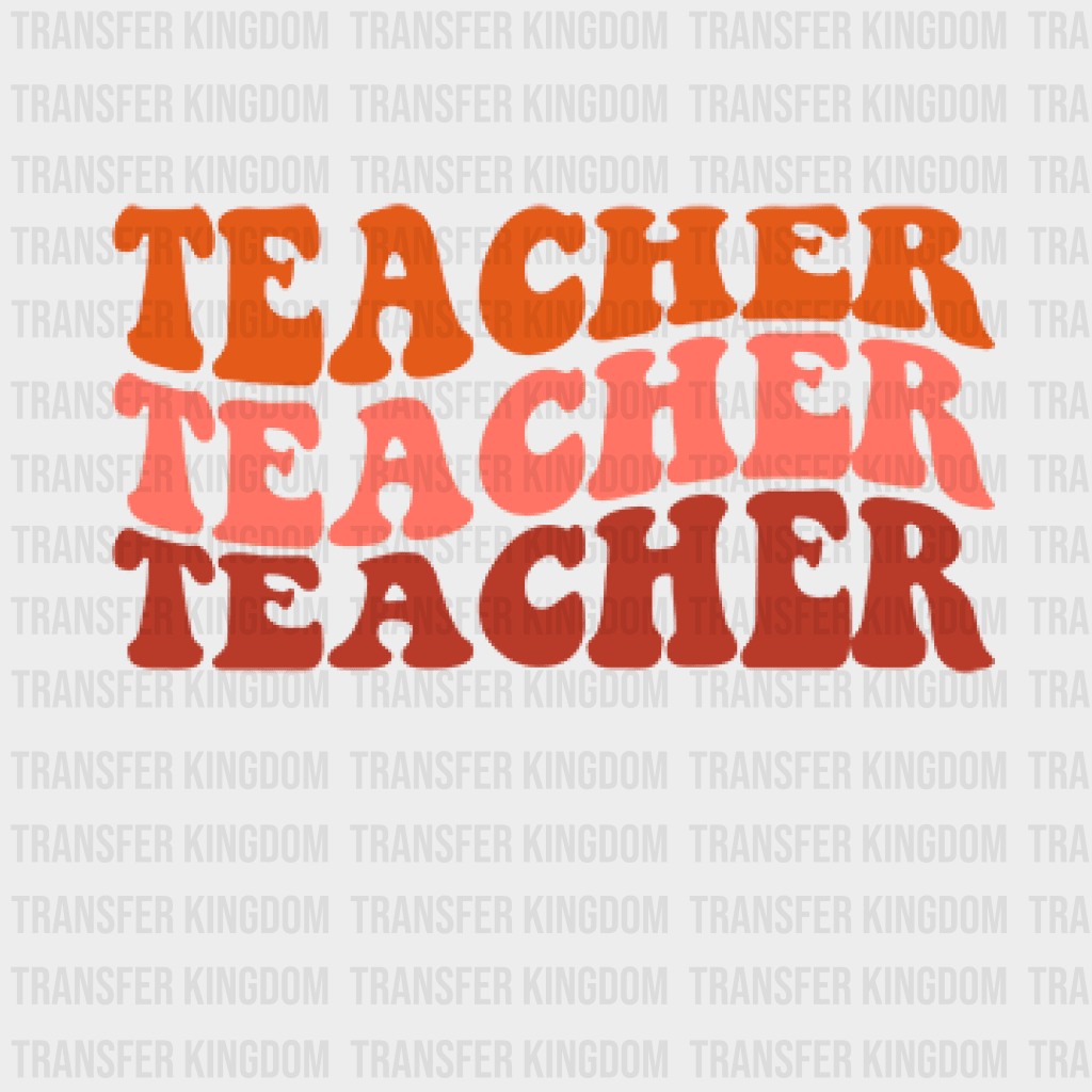 Teacher Colorfull Design - Dtf Heat Transfer