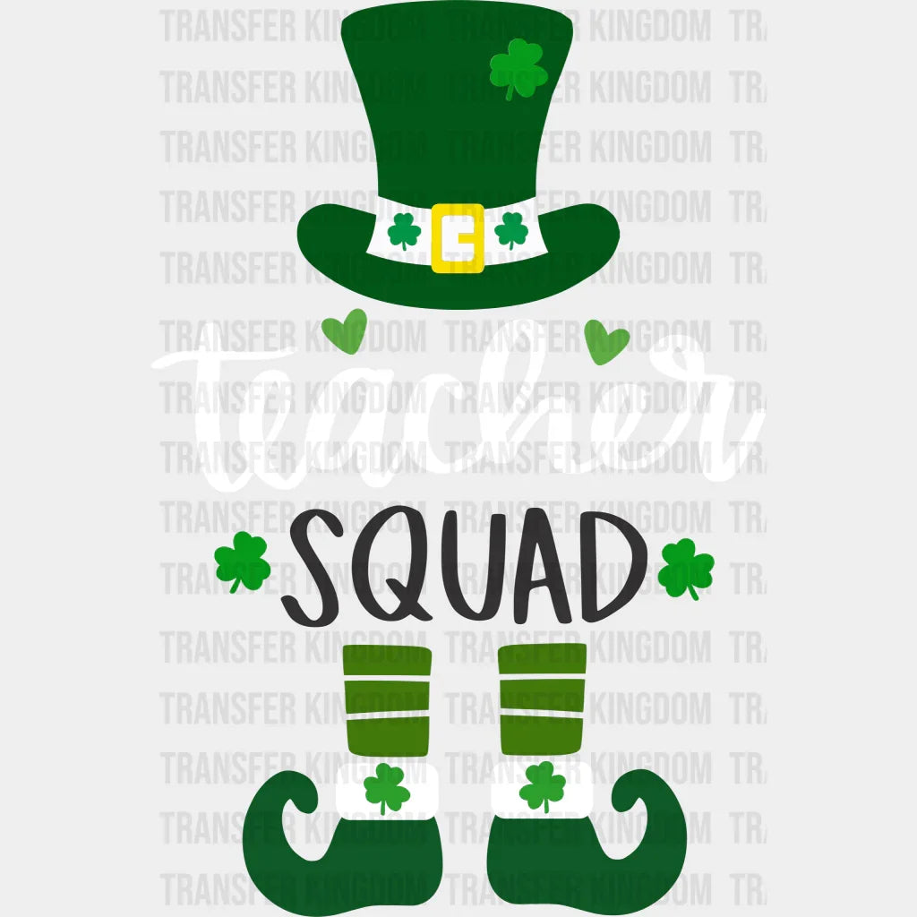 Teacher Squad St. Patrick's Day Design - DTF heat transfer - Transfer Kingdom