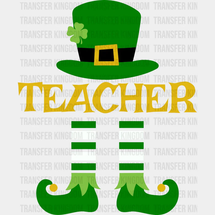 Teacher St. Patrick's Day Design - DTF heat transfer
