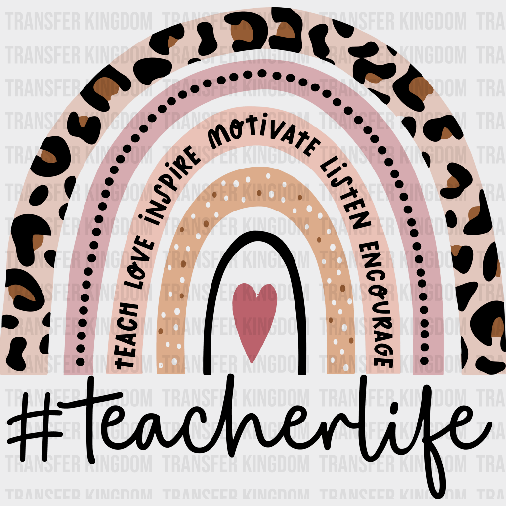 TeacherLife 100 Days Of School Design - DTF heat transfer - Transfer Kingdom