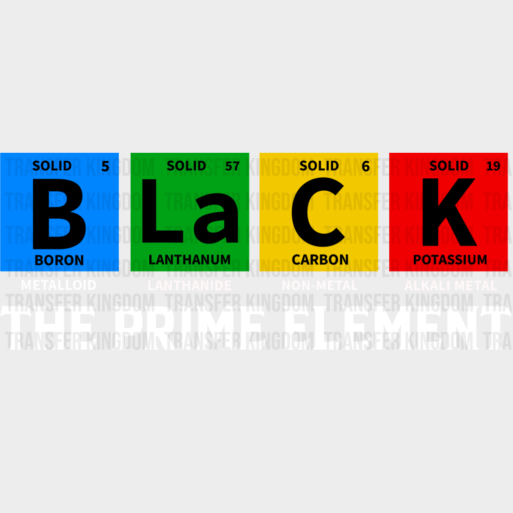 The Prime Element - BLM design DTF heat transfer - Transfer Kingdom